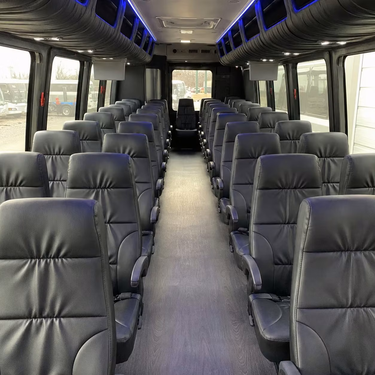 28 passenger minibus inside